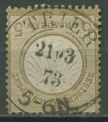 Deutsches Reich 1872 Adler mit kleinem Brustschild 6 Stempel PR K2 TRIER