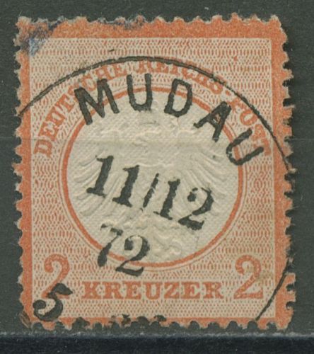 Deutsches Reich 1872 Adler mit kleinem Brustschild 8 gestempelt