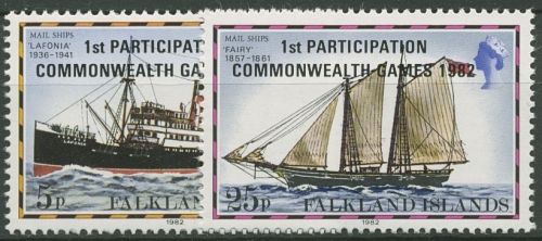 Falkland 1982 Commonwealth-Games 355/56 postfrisch
