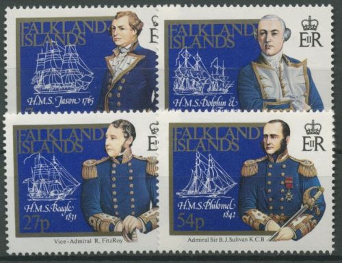 Falkland 1985 Kapitäne und ihre Schiffe 432/35 postfrisch