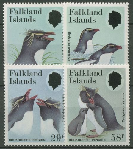 Falkland-Inseln 1986 Felsenpinguin 453/56 postfrisch