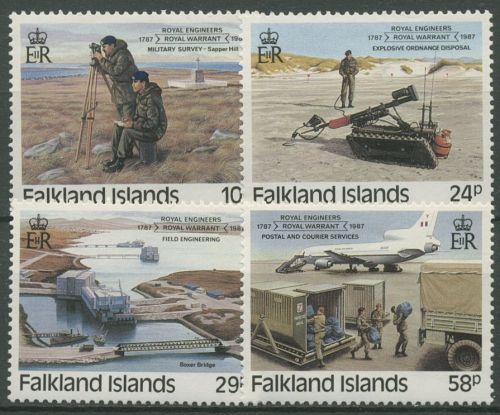 Falkland 1987 200 Jahre Königliche Pioniere 460/63 postfrisch