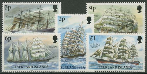Falkland 1989 (1991) Segelschiffe mit Jahreszahl 489/01 II postfrisch