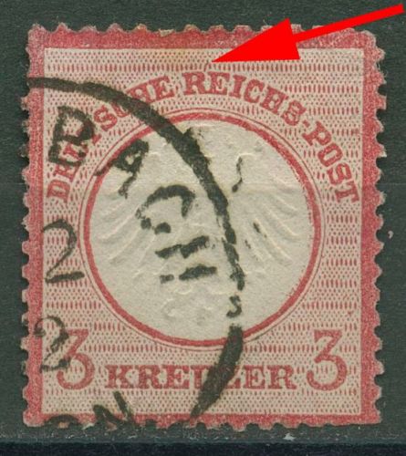 Deutsches Reich 1872 Adler kl. Brustschild m. Plattenfehler 9 XI a gestempelt
