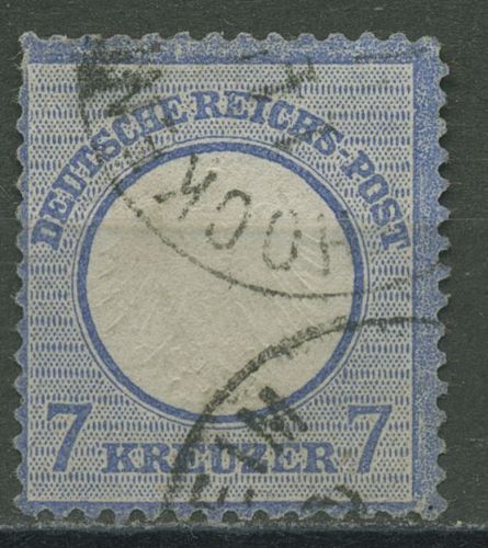 Dt. Reich 1872 Adler kl. Brustschild 10 gestempelt, kleiner Fehler