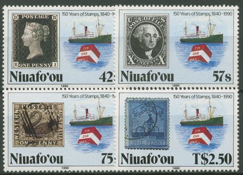 Niuafo'ou 1990 150 Jahre Briefmarken Penny Black 175/78 postfrisch