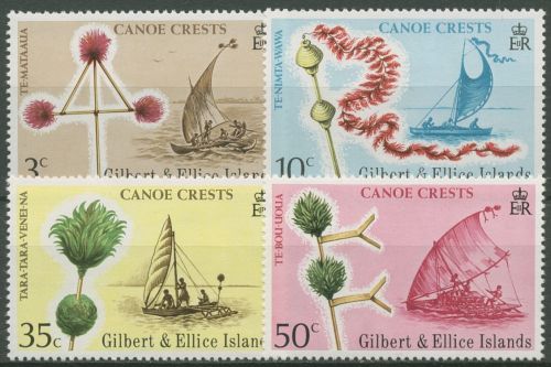 Gilbert- u. Ellice-Inseln 1974 Kanuschmuck 217/20 postfrisch