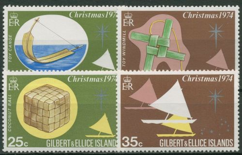 Gilbert- u. Ellice-Inseln 1974 Weihnachten 225/28 postfrisch