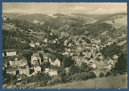 Glashütte Blick vom Ochsenkopf, gelaufen 1963 (AK5287)