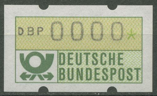Bund ATM 1981 Automatenmarke mit 0000-Druck ATM 1 postfrisch