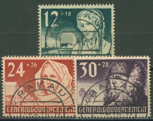 Generalgouvernement 1940 1 Jahr Generalgouvernement 56/58 TOP-Stempel