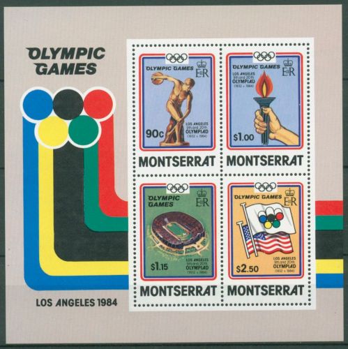 Montserrat 1984 Olympische Sommerspiele Loa Angeles Block 27 postfrisch (C64824)