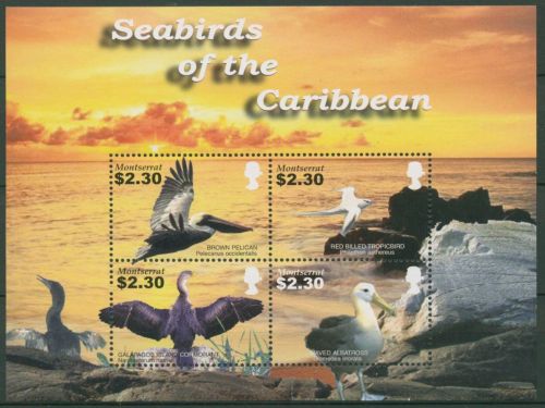 Montserrat 2005 Seevögel Kormoran, Brauner Pelikan 1271/74 K postfrisch (C71629)