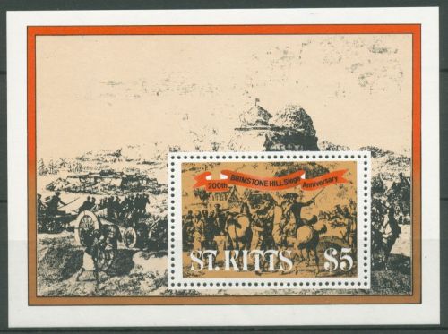 St. Kitts 1982 Brimston Hill Block 2 postfrisch (C64847)