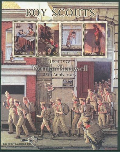 St. Kitts 2003 Gemälde Norman Rockwell 774/77 K postfrisch (C64867)