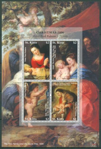 St. Kitts 2006 Weihnachten Gemälde P.P.Rubens 907/10 K postfrisch (C64868)