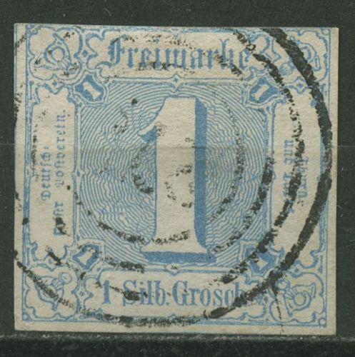 Thurn und Taxis 1859/61 1 Silbergroschen 15 gestempelt