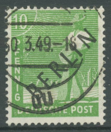 Berlin 1948 Schwarzaufdruck 4 gestempelt