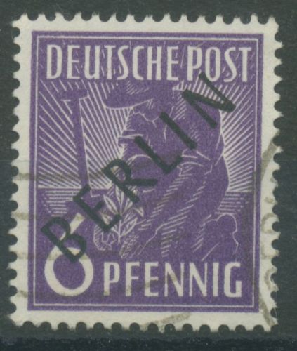 Berlin 1948 Schwarzaufdruck 2 gestempelt (R80816)