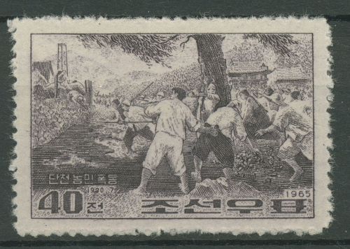 Korea (Nord) 1965 Aufstand der Landarbeiter Gemälde 583 postfrisch