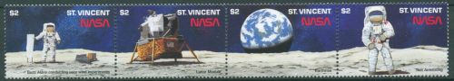 St. Vincent 1989 Raumfahrt Mondlandung 1311/14 ZD postfrisch (C64932)