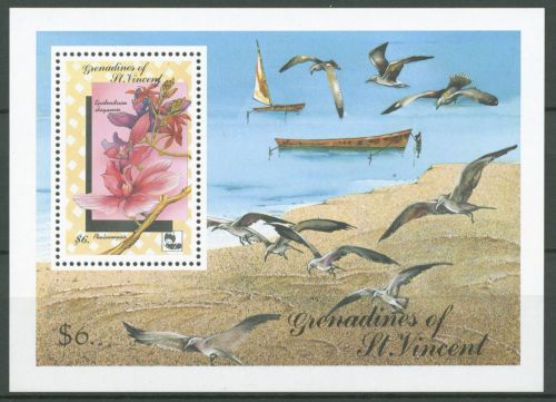 St. Vincent-Grenadinen 1990 EXPO Orchideen Block 56 postfrisch (C64954)