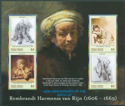 St. Vincent - Grenadinen/Union 2006 Rembrandt 406/09 K postfrisch (C64969)