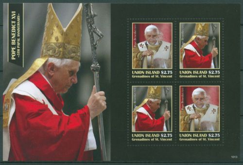 St. Vincent - Grenadinen/Union 2011 Papst Benedikt 502/03 K postfrisch (C64974)