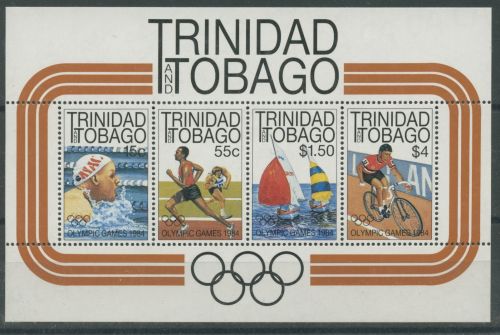 Trinidad und Tobago 1984 Olympiade Los Angeles Block 37 postfrisch (C21991)