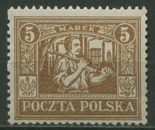 Östliches Oberschlesien 1922 Freimarke 12 postfrisch
