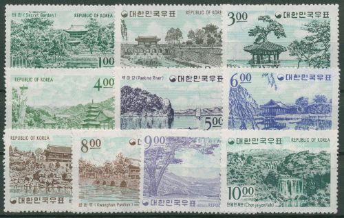 Korea (Süd) 1964 Sehenswürdigkeiten 426/35 postfrisch