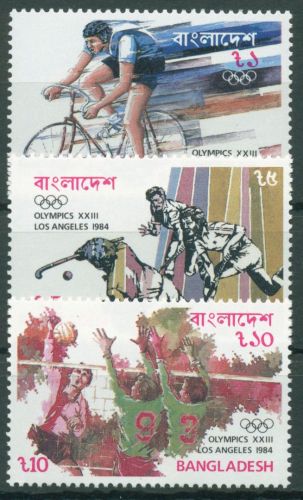 Bangladesch 1984 Olympische Sommerspiele Los Angeles 220/22 postfrisch