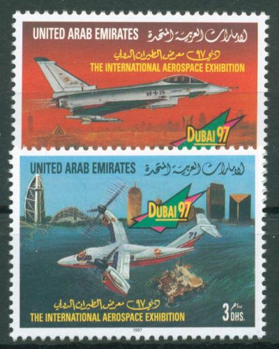Vereinigte Arabische Emirate 1997 Luftfahrt Flugzeuge 563/64 postfrisch