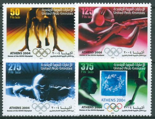 Vereinigte Arabische Emirate 2004 Olympia Athen 760/63 postfrisch