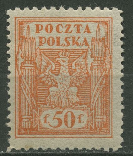 Östliches Oberschlesien 1922 Freimarke 5 postfrisch