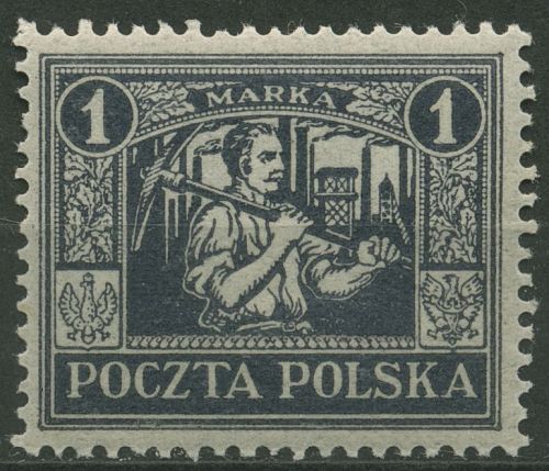 Östliches Oberschlesien 1922 Freimarke 7 postfrisch