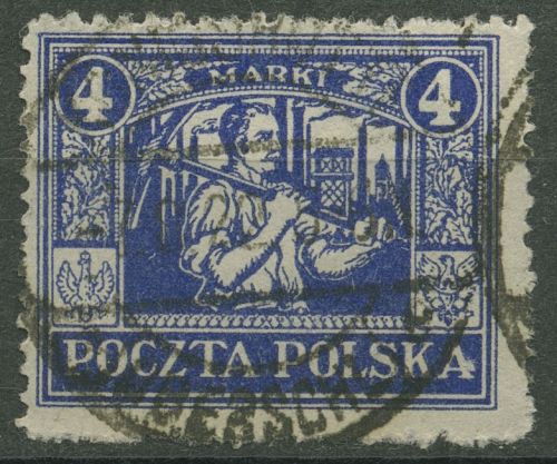 Östliches Oberschlesien 1922 Freimarke 11 gestempelt
