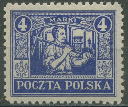 Östliches Oberschlesien 1922 Freimarke 11 postfrisch