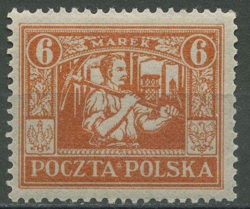 Östliches Oberschlesien 1922 Freimarke 13 postfrisch
