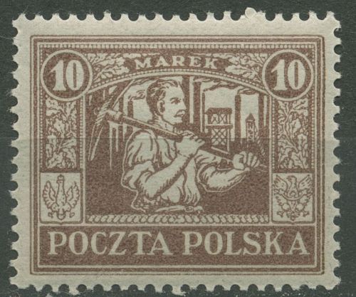 Östliches Oberschlesien 1922 Freimarke 14 postfrisch