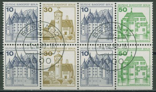 Berlin Heftchenblatt 1980 Burgen und Schlösser H-Blatt 19 BERLIN-Stempel