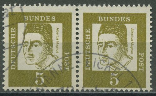 Bund 1961 Bedeutende Deutsche 347 ya waag. Paar gestempelt