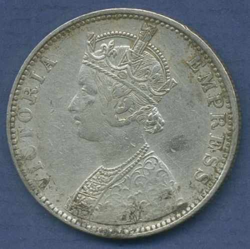 Indien 1 Rupee 1887, Königin Victoria, KM 492 sehr schön (m6815)