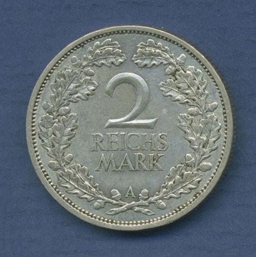 Deutsches Reich Weimar 2 Mark 1927 A, Kursmünze, J 320 ss-vz (m6816)