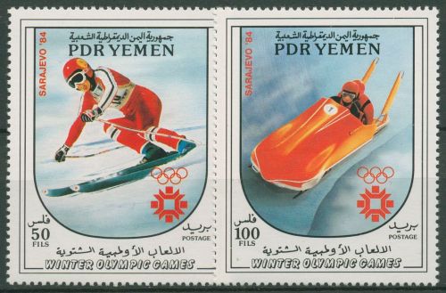 Jemen (Südjemen) 1983 Olympia Winterspiele´84 Sarajevo 343/44 postfrisch