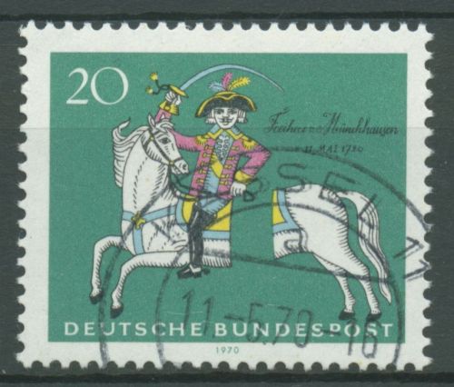 Bund 1970 Baron Münchhausen 623 gestempelt