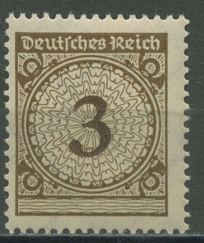 Deutsches Reich 1923 Korbdeckelmuster Plattendruck 338 Pa postfrisch
