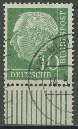 Bund 1954 Th. Heuss I Bogenmarken Walze Unterrand 183 x W W UR gestempelt