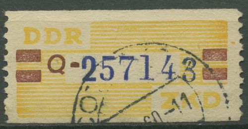 DDR 1959 Wertstreifen für den ZKD 25 Q gestempelt