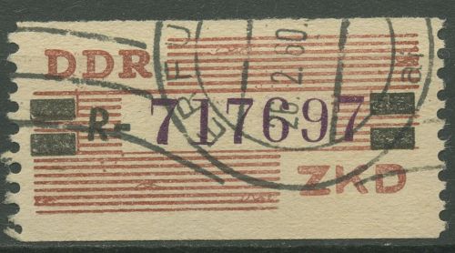 DDR 1959 Wertstreifen für den ZKD 29 R gestempelt
